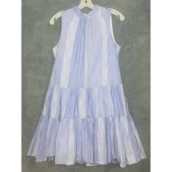 Calvin Klein Dresses & Skirts - Calvin Klein Dress Womens 8 Blue Babydoll Sleeveless High Neck Lined Spring‎